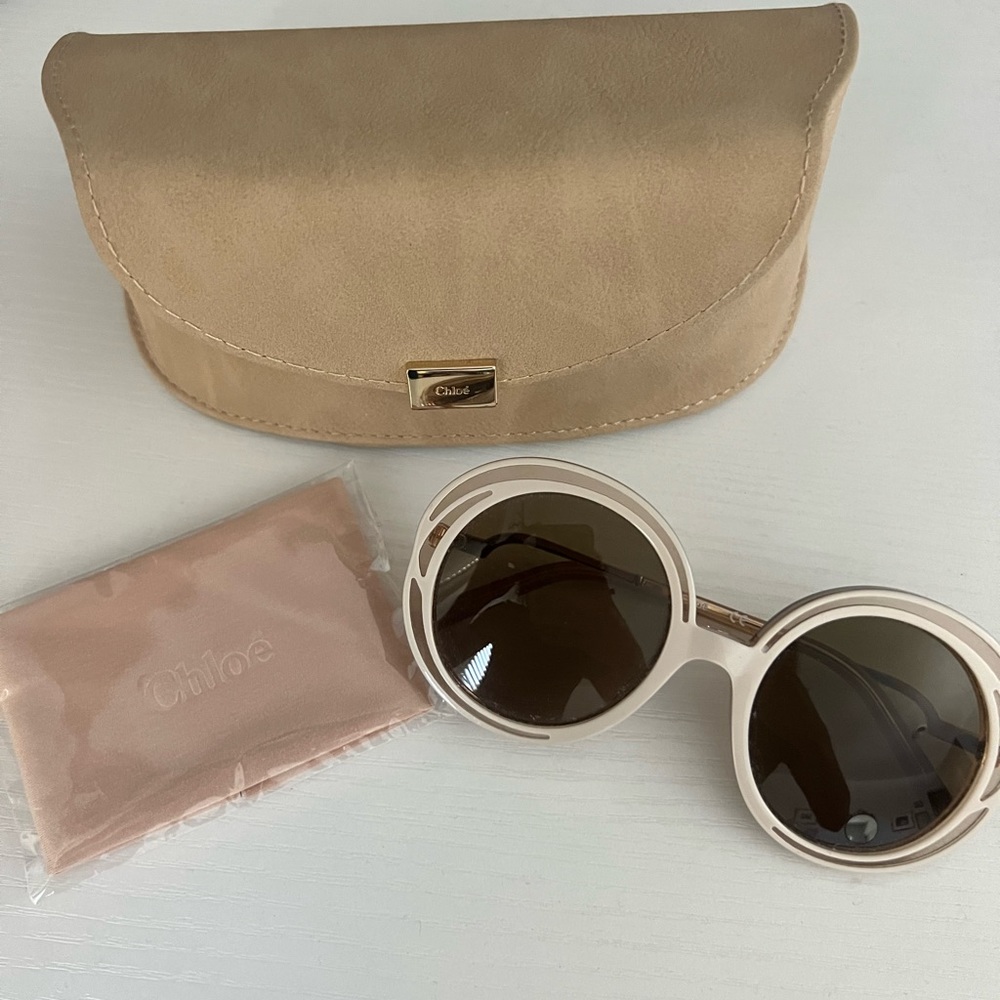 Chloe Cream Sunglasses Never Worn
